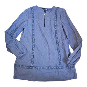 Lands End XS Blue Long Sleeve Shirt